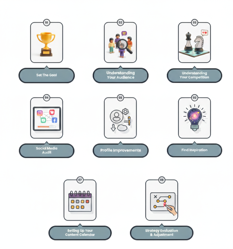 process of social media marketing